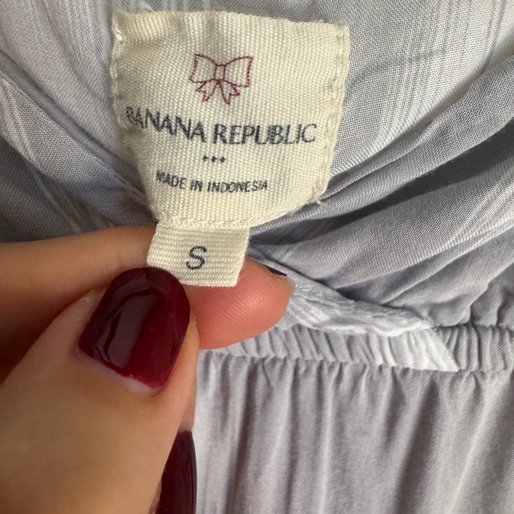 Banana Republic Women’s S Gray Ruffle Mini Dress - Picture 6 of 8
